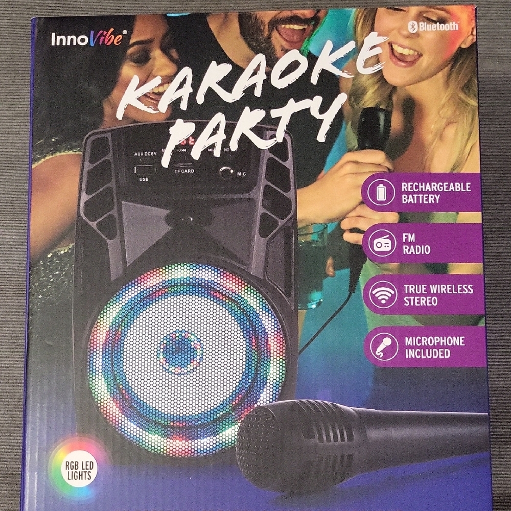 InnoVibe NIB Karaoke Party Speaker with Microphone